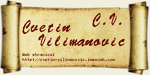 Cvetin Vilimanović vizit kartica
